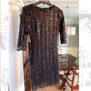 Beautiful black sequins dress size small